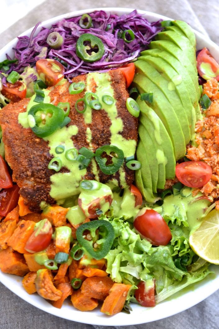Spicy Fish Taco Bowl | Every Last Bite Fish Taco Bow
