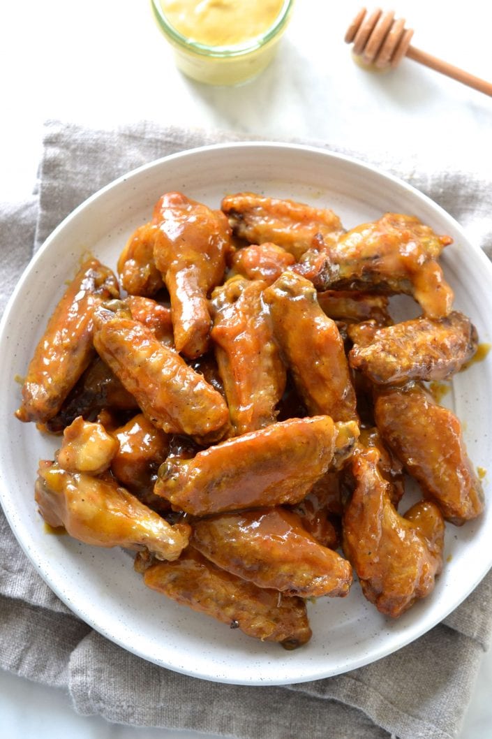 Honey Mustard Wings | Every Last Bite Honey Mustard Chicken Wings