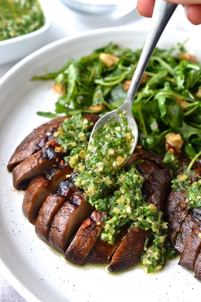 Grilled Portobello Mushrooms | Every Last Bite Grilled Portobello Mushrooms