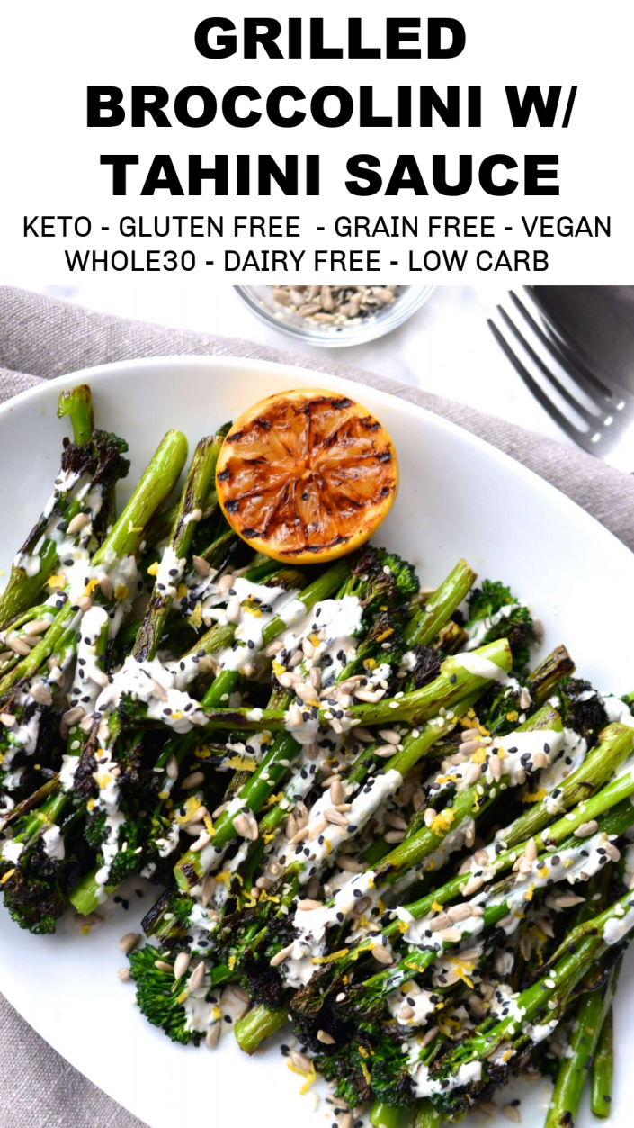 Grilled Broccolini with Tahini Sauce Grilled Broccolini with Tahini Sauce