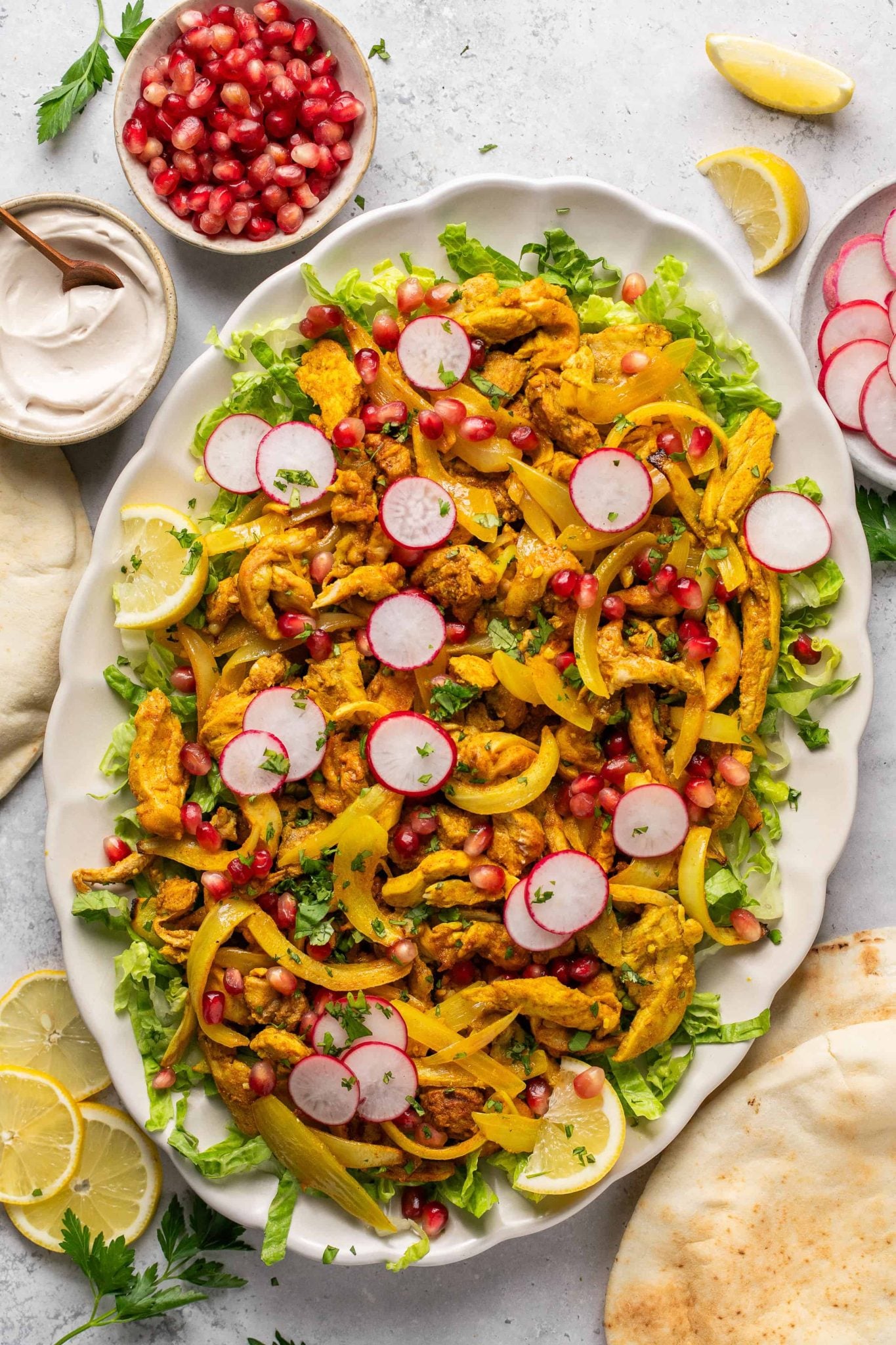 Chicken Shawarma | Every Last Bite Chicken Shawarma Platter