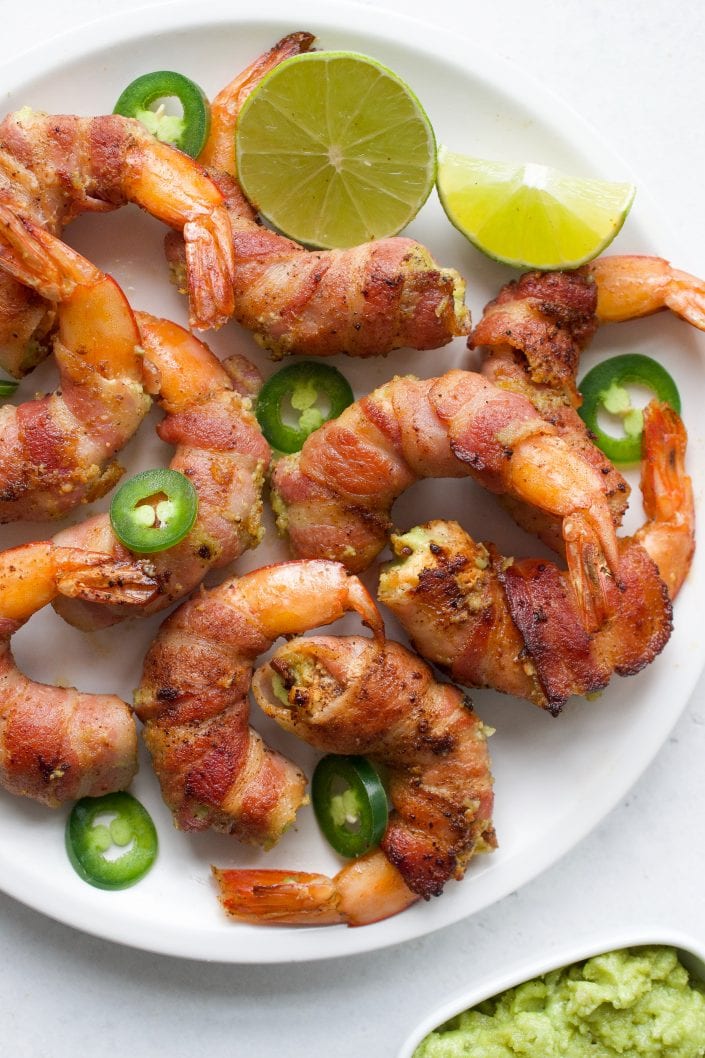 Jalapeno Bacon Wrapped Shrimp | Every Last Bite Bacon Wrapped Shrimp