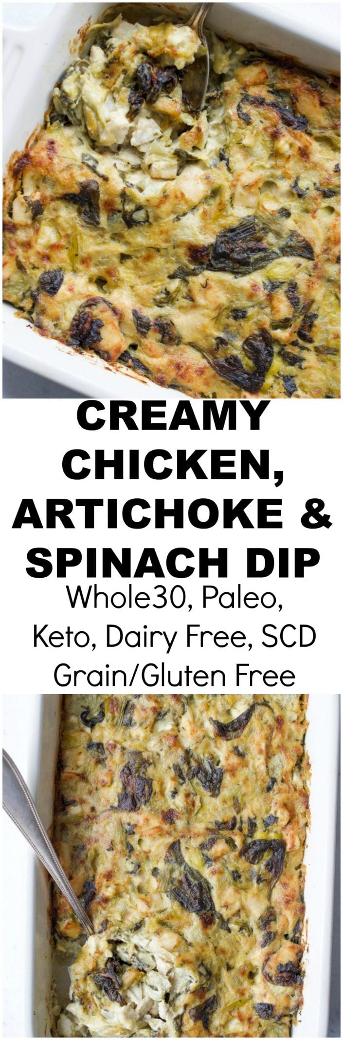 Creamy Chicken, Spinach & Artichoke Dip | Every Last Bite Chicken Spinach Artichoke Dip