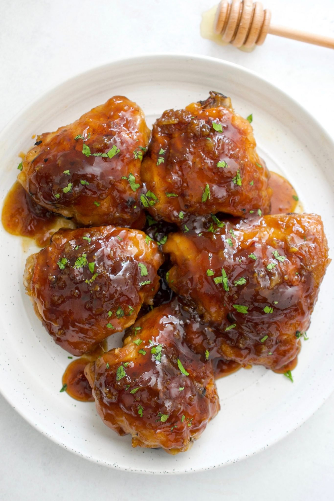 Honey Garlic Chicken Thighs Paleo Scd Every Last Bite