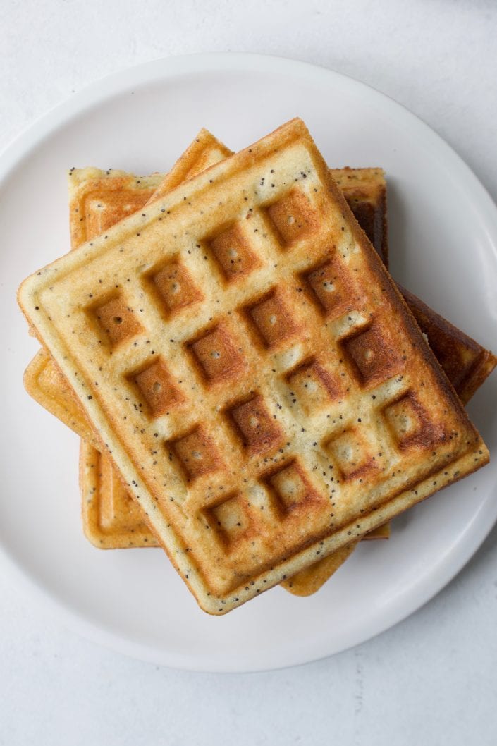 Lemon Poppy Seed Waffles | Every Last Bite Lemon Poppy Seed Waffles