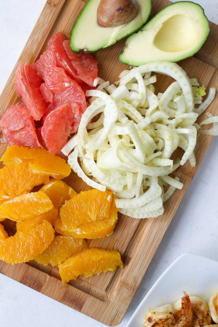 Citrus, Fennel, Avocado & Shrimp Salad