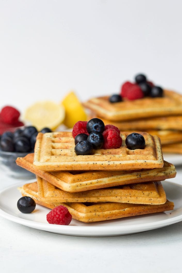 Lemon Poppy Seed Waffles | Every Last Bite Lemon Poppy Seed Waffles