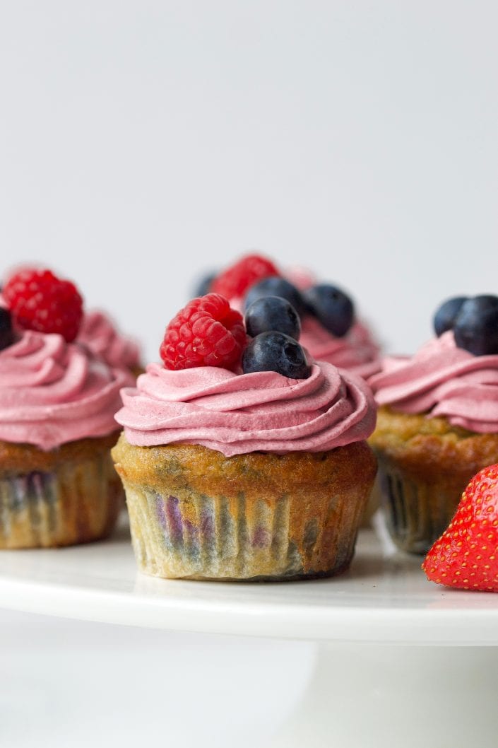 Lemon & Mixed Berry Cupcakes (Paleo Grain Free) Every Last Bite