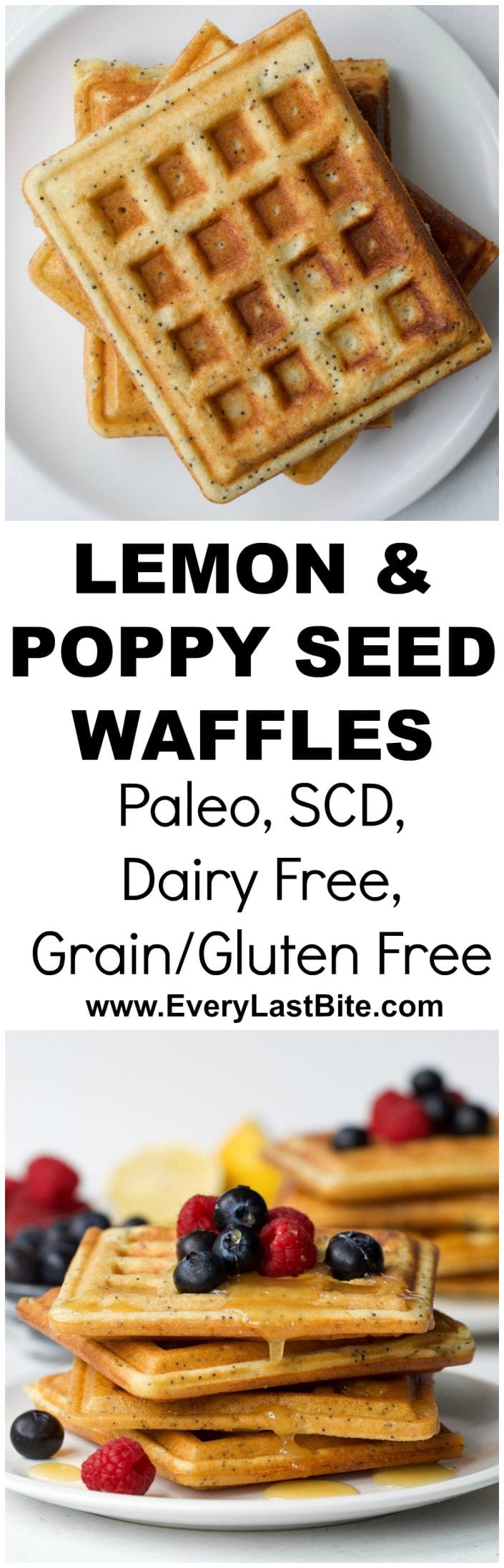 Lemon Poppy Seed Waffles | Every Last Bite Lemon Poppy Seed Waffles | Every Last Bite