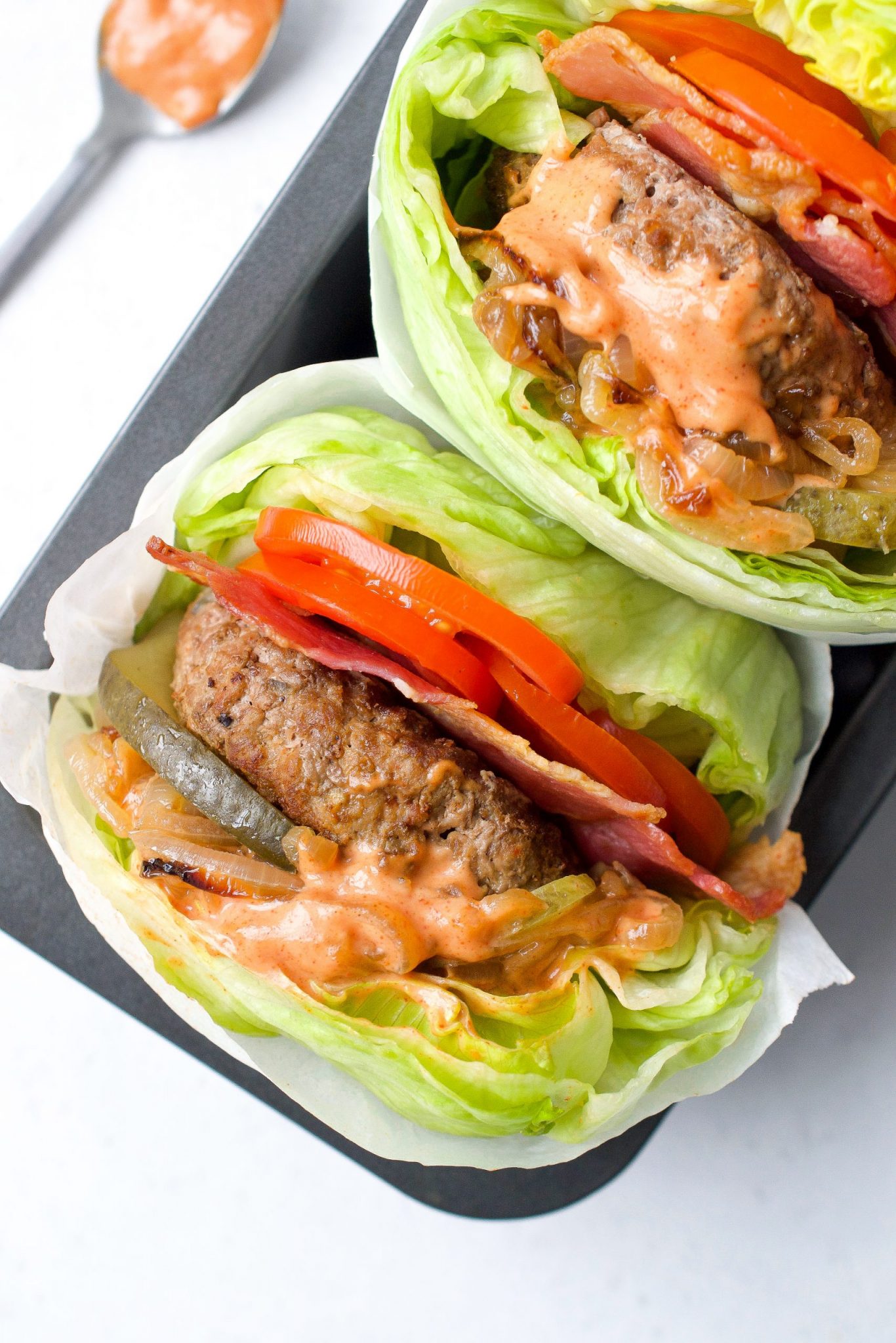 Loaded Hamburgers with Special Sauce-image