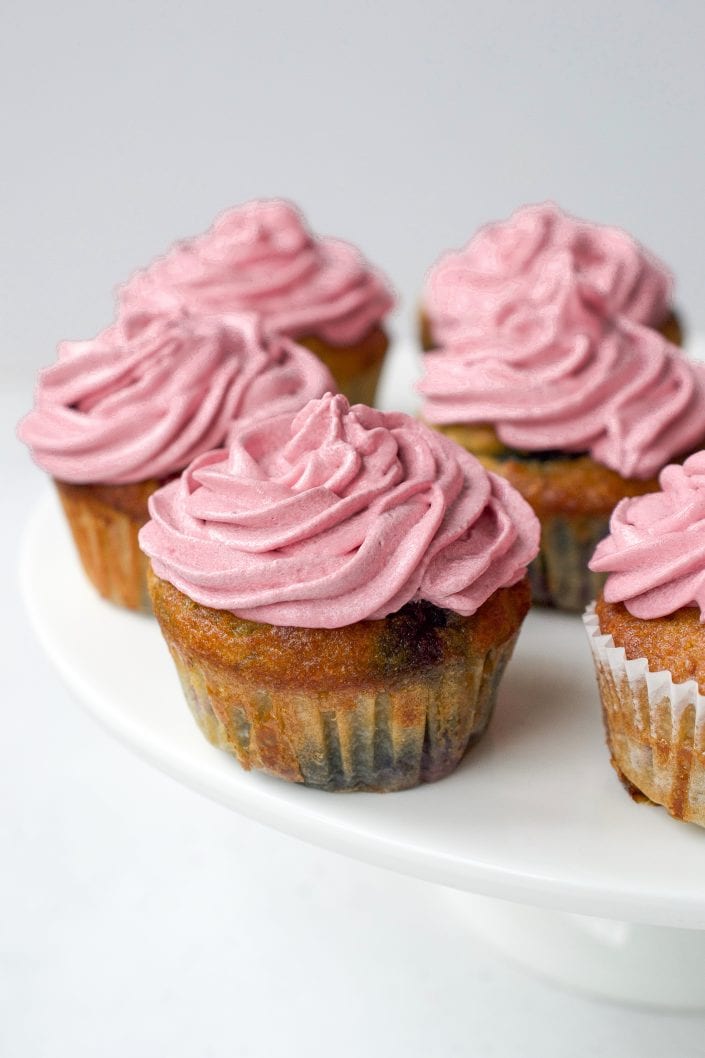 Triple Berry Cupcakes | Every Last Bite Triple Berry Cupcakes