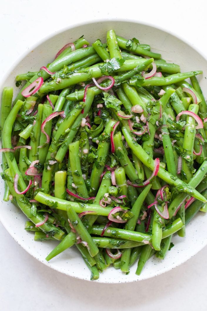 Green Bean Salad with Pickled Shallots 