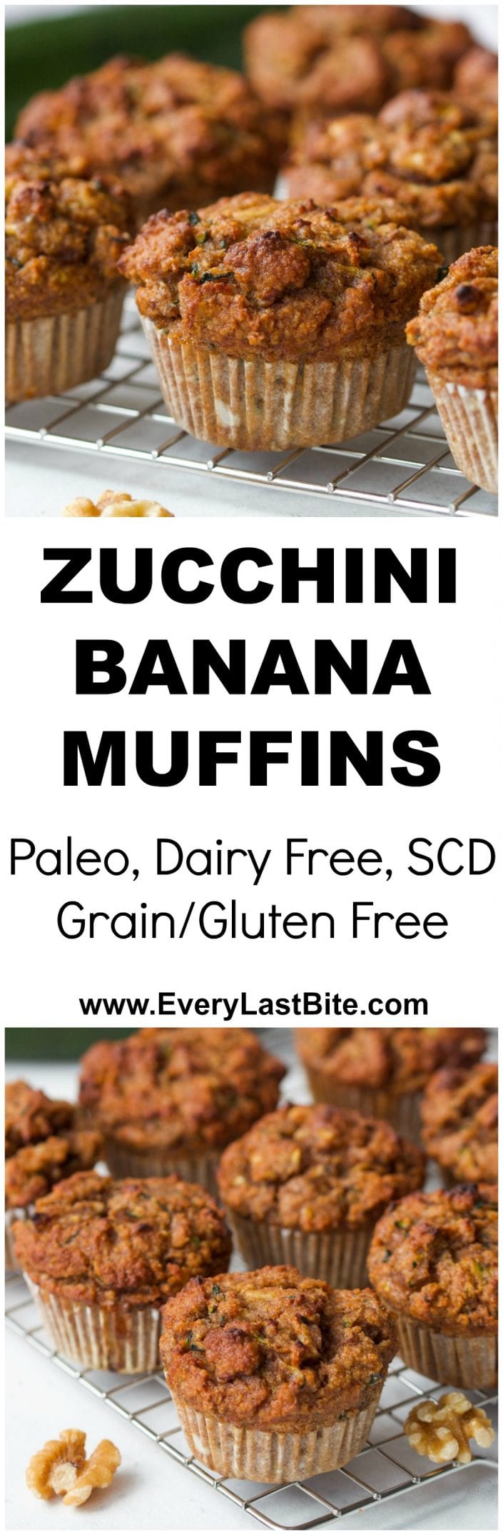 Zucchini Banana Muffins | Every Last Bite Zucchini Banana Muffins