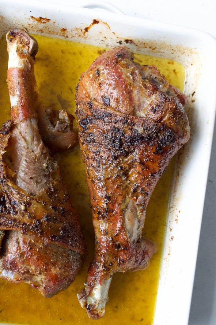 Roasted Turkey Leg | Every Last Bite turkey drumstick recipe