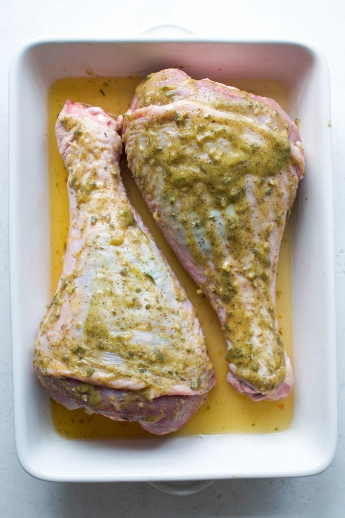 Roasted Turkey Leg | Every Last Bite turkey drumstick recipe