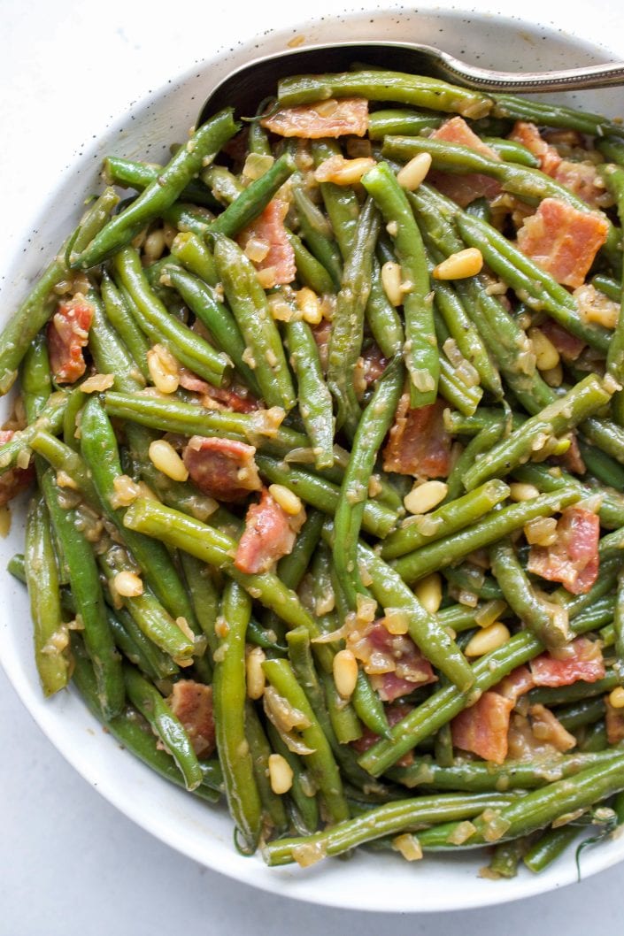 One Pan Green Beans & Bacon (Whole30) | Every Last Bite
