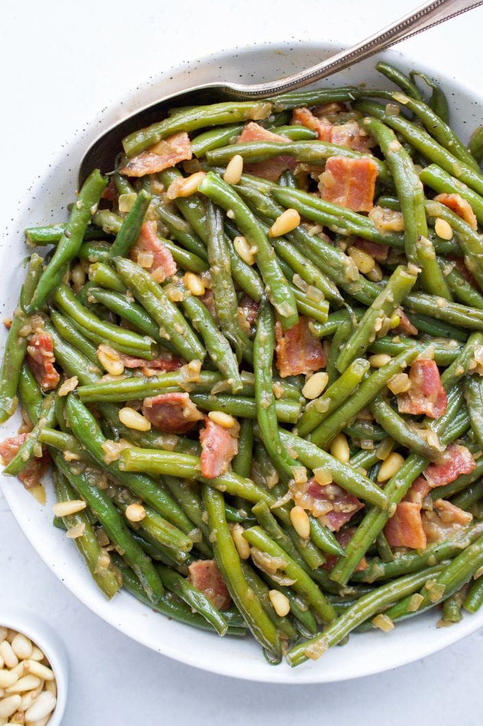 The Best One Pan Green Beans & Bacon | Every Last Bite Green Beans and Bacon