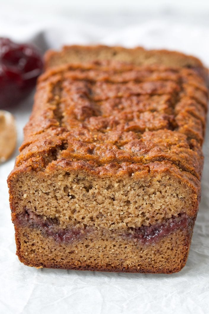 Almond Butter & Jam Swirl Banana Bread | Every Last Bite Paleo Almond Butter Banana Bread