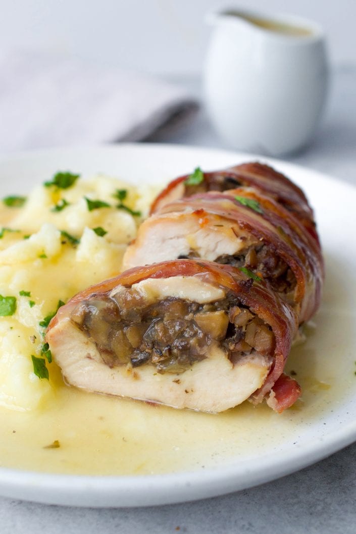 Paleo Chestnut Stuffed Chicken