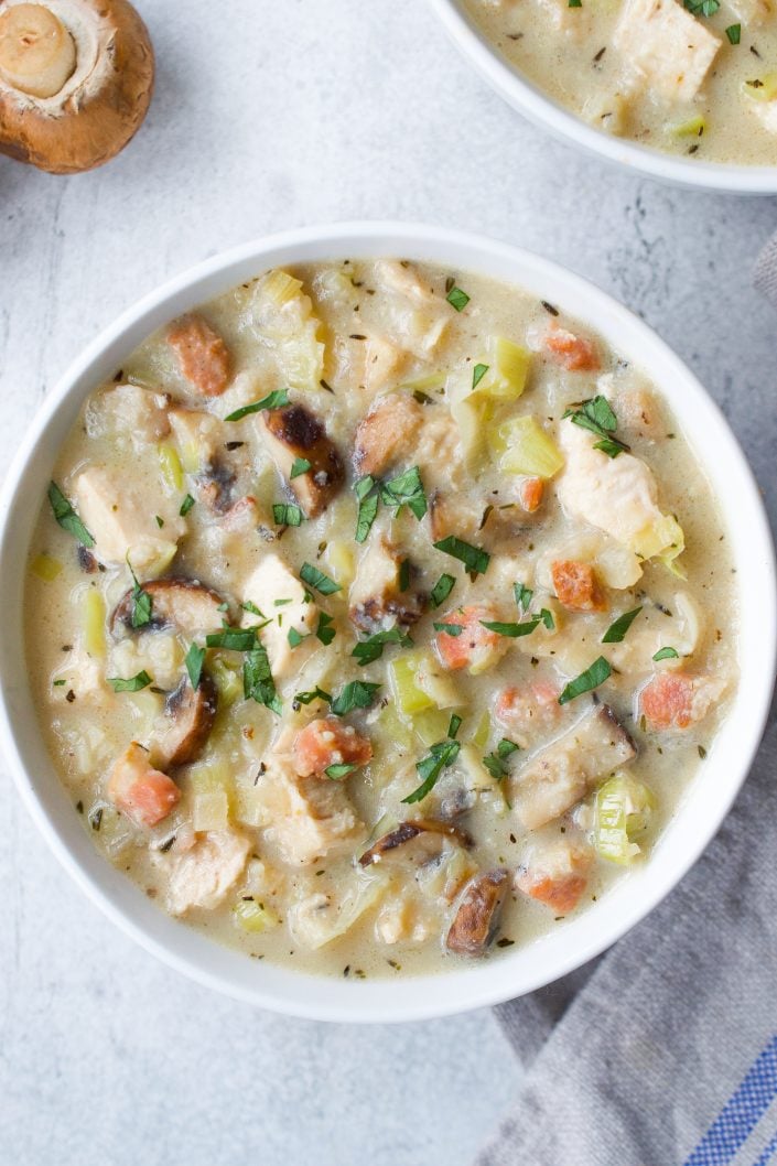 Chicken, Mushroom & Leek Soup-image