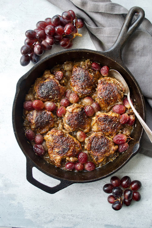 Balsamic Chicken & Grapes