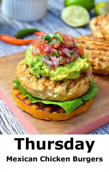 Mexican Chicken Burgers