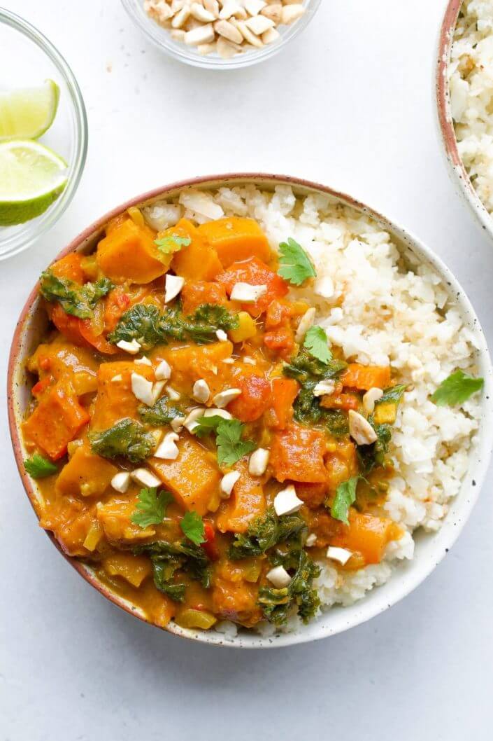 Butternut Squash & Kale Curry