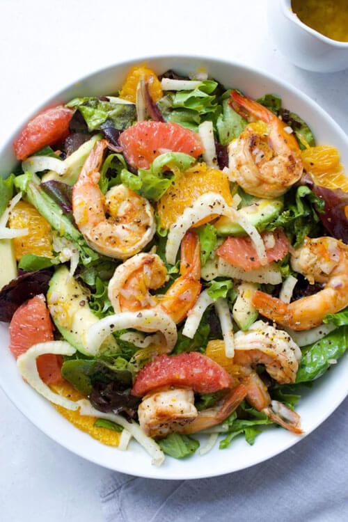 Citrus, Fennel, Avocado & Shrimp Salad