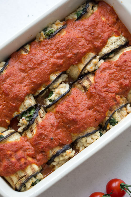 Creamy Chicken & Spinach Cannelloni