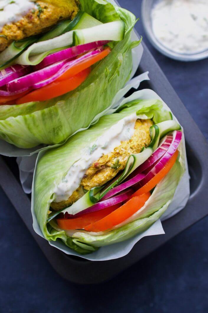 Tandoori Chicken Burgers