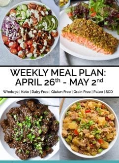 Weekly Meal Plan: April 26th – May 2nd