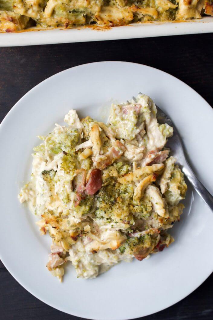 Creamy Chicken, Broccoli & Bacon Casserole