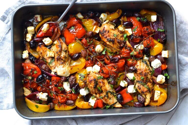 Greek Chicken Traybake | Every Last Bite Greek Chicken Traybake
