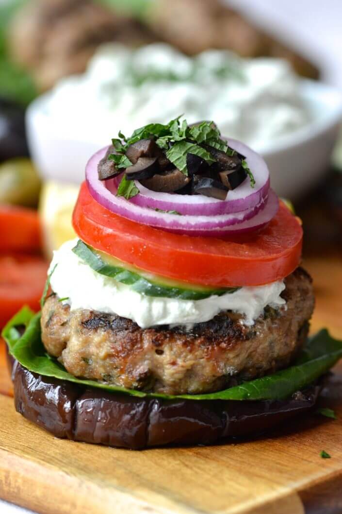 Greek Lamb Burgers