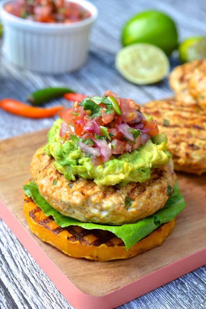 Mexican Chicken Burgers