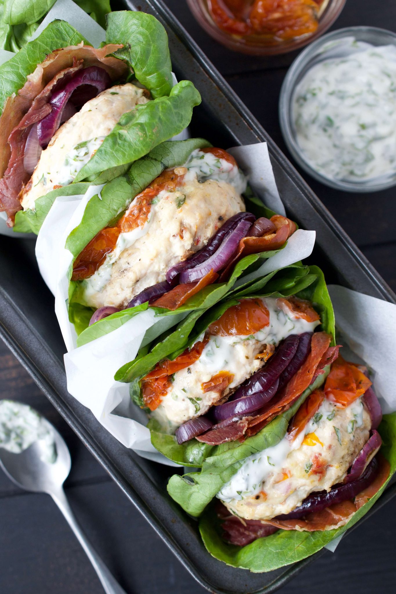 Italian Chicken Burgers