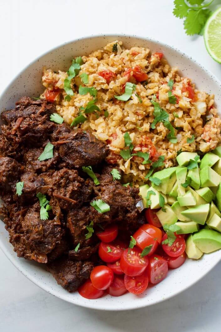 Mexican Stewed Beef Bowl