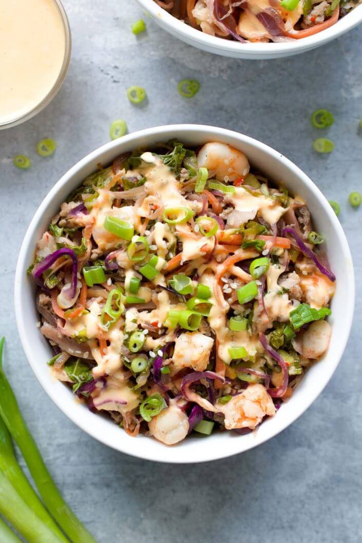 Pork & Shrimp Egg Roll in a Bowl
