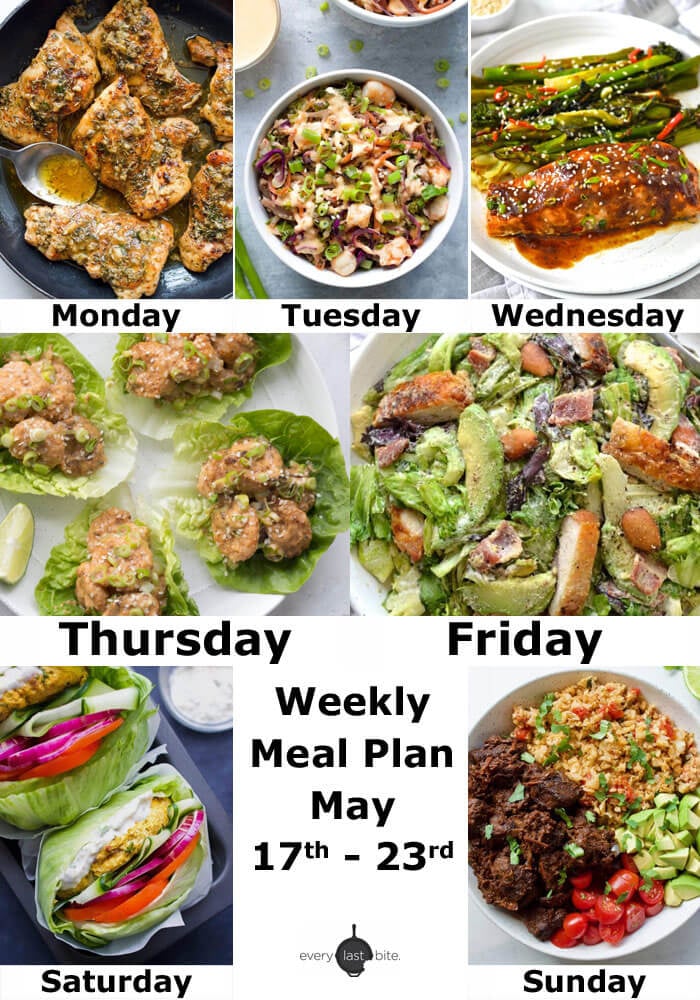 Weekly Meal Plan: May 17th - 23rd