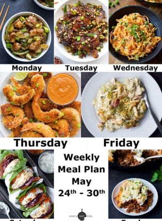Weekly Meal Plan: May 24th - 30th
