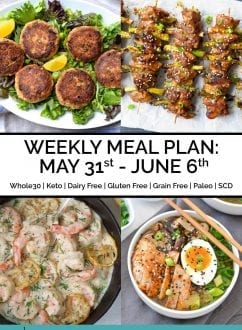 Weekly Meal Plan: May 31st - June 6th