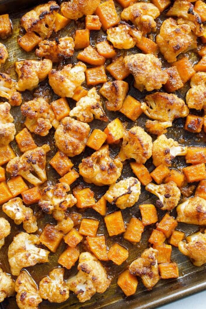 Roasted Cauliflower & Butternut Squash Tacos