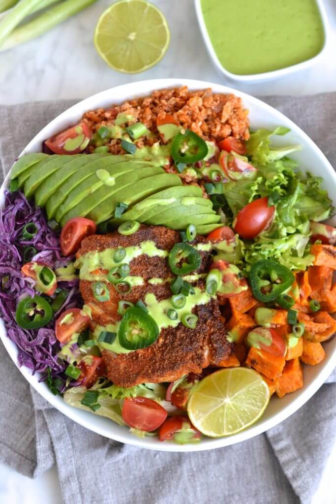 Spicy Fish Taco Bowl