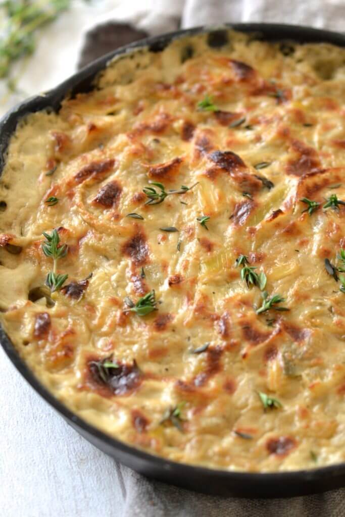 Caramelized Leek, Fennel & Onion Gratin | Every Last Bite Caramelized Leek, Fennel & Onion Gratin