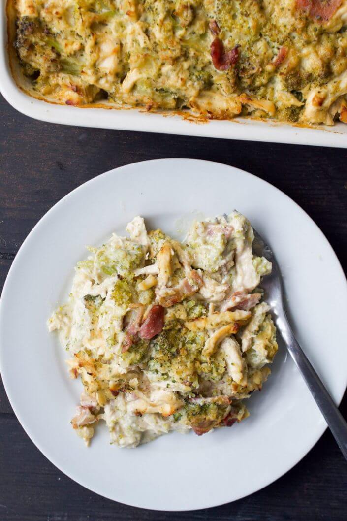 Creamy Chicken, Broccoli & Bacon Casserole