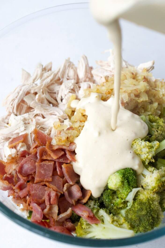 Creamy Chicken, Broccoli & Bacon Casserole 