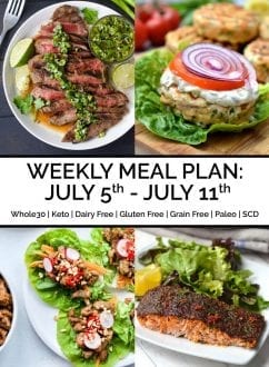 Weekly Meal Plan: July 5th - July 11th