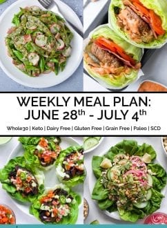 Weekly Meal Plan: June 28th - July 4th