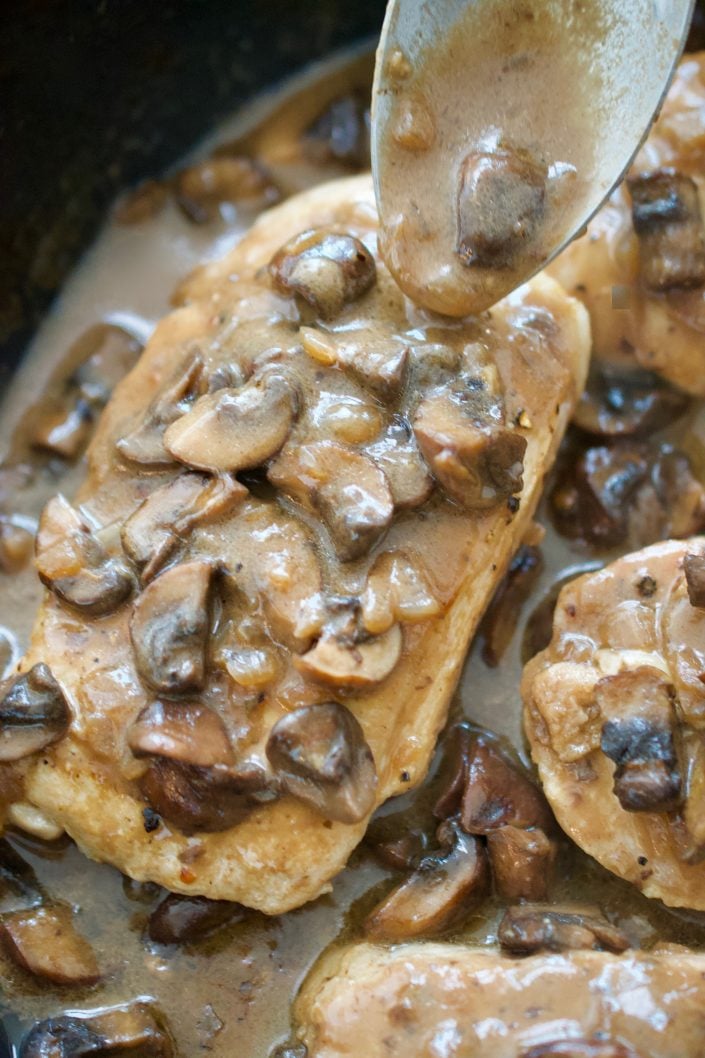 Pork Chops with Mushroom Sauce | Every Last Bite Pork Chops with Mushroom Sauce