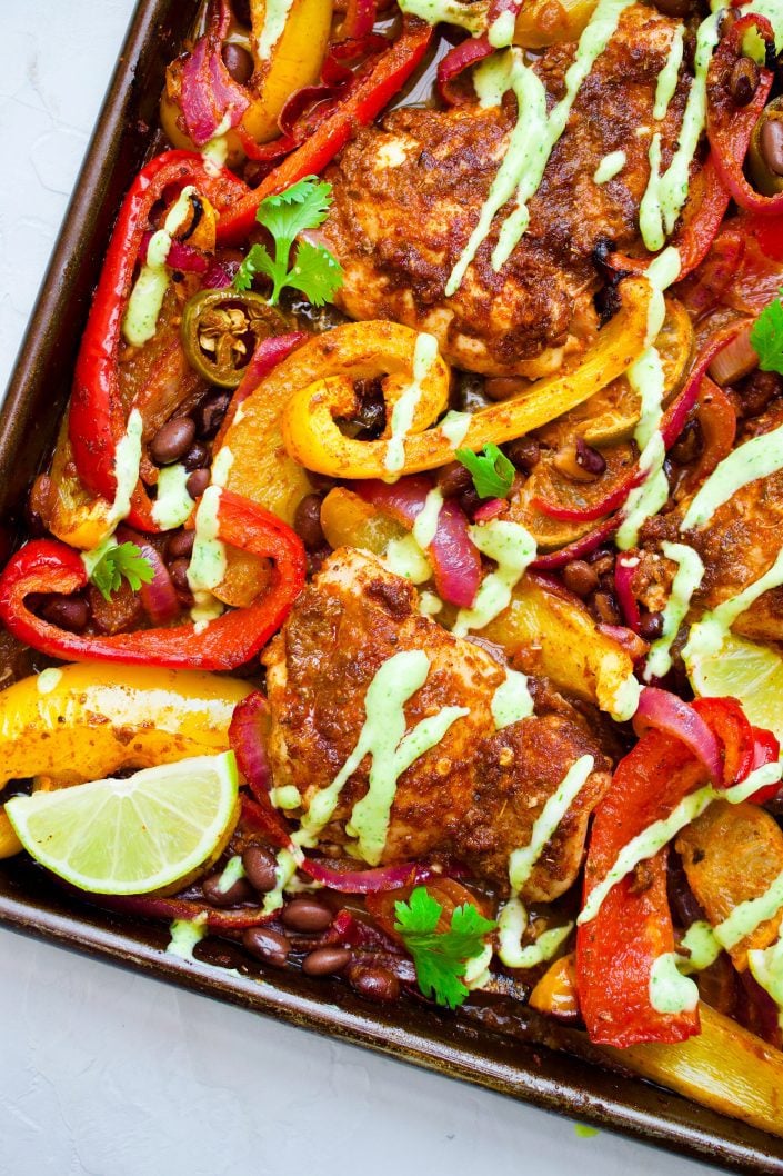 Sheet Pan Mexican Chicken | Every Last Bite Sheet Pan Mexican Chicken